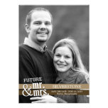 Future Mr. & Mrs. Save The Date Card - Brown invitations