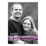 Future Mr. & Mrs. Save The Date Card - Plum invitations