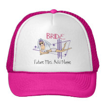 Future Mrs. Beach Bride Trucker Hats