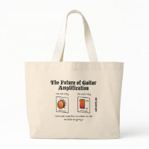 Future Of Guitar Amplification on White bags by audiocloth Future Of Guitar Amplification on White bags