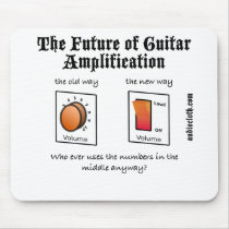 Future Of Guitar Amplification on White mousepads by audiocloth Future Of Guitar Amplification on White mousepads