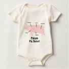 infant_creeper_organic - A cute little piglet diagram showing the basic sections of a pig, with funny labels such as tasty, delicious, yummy, instead of ham, shoulder and back ribs! For the anti peta non vegetarians  out there who love their bacon! mmmeat! Text says Future Pig Eater - text and font can easily be changed to show your own favorite pig, piglet or piggie saying. The perfect gift for bacon eatin, pig farmers.