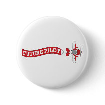 Future Pilot - Plane with Banner Pins