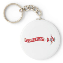 Future Pilot - Plane with Banner Keychain