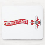 Future Pilot - Plane with Banner Mouse Mat