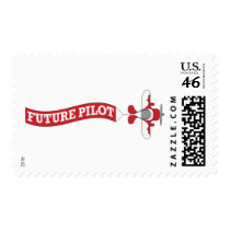 Future Pilot - Plane with Banner Postage