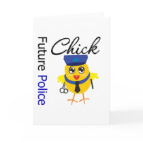 Future Police Chick cards by chicktshirts Future Police Chick cards