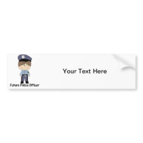 future police officer (boy) bumper sticker