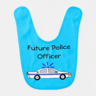 Future Police Officer Car Bib for Wife's Baby