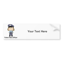 future police officer (girl) bumper stickers