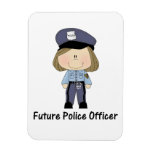 future police officer (girl) magnet