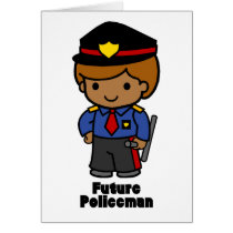 Future Policeman - Boy Card