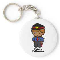 Future Policeman - Boy Keychain