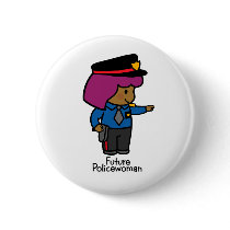 Future Policewoman Pinback Buttons