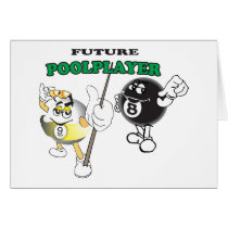 Future Pool Player Greeting Cards