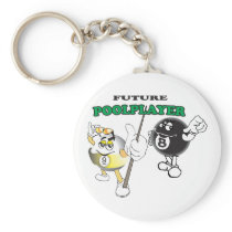Future Pool Player Key Chains