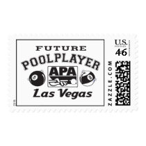 Future Pool Player Las Vegas Postage Stamps