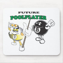 Future Pool Player Mouse Pads