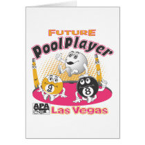 Future Pool Player - Pink Greeting Card