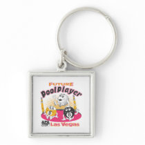 Future Pool Player - Pink Keychain