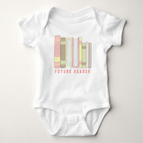 Future Reader Baby Book Stack Funny Shirt