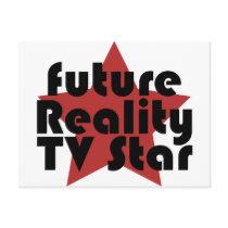 future reality tv star postcards