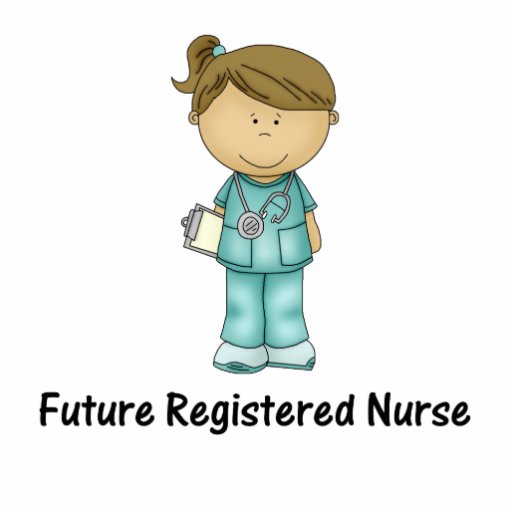Cartoon Nurse In Scrubs Future registered nurse