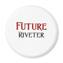 Future Riveter magnets by jobshirt Future Riveter magnets