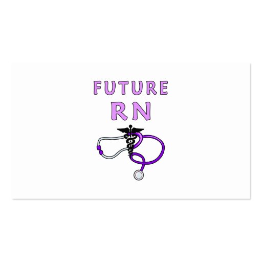 Future RN Business Card Template (front side)