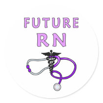 Future RN Round Stickers