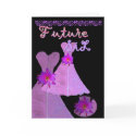 Future Sister-in-Law Bridesmaid PURPLE Gown cards