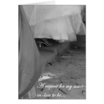 Future Sister-in-Law Bridesmaid Request Card