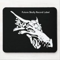 Future Skully Record Label Logo Mouse Pad mousepads by futureskully Future Skully Record Label Logo Mouse Pad mousepads