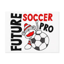 Future Soccer Pro Sock Monkey Postcards