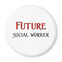 Future Social Worker magnets by jobshirt Future Social Worker magnets