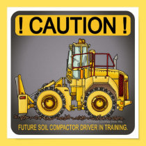 Future Soil Compactor Driver Poster Print posters