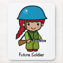Future Soldier (girl) mousepads