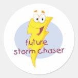 Future Storm Chaser Round Sticker