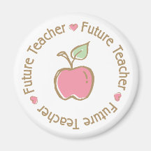 Future Teacher Apple Fridge Magnet