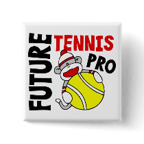 Future Tennis Pro Sock Monkey Pin