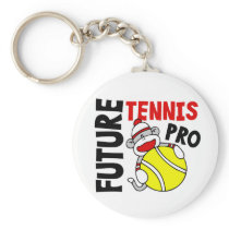 Future Tennis Pro Sock Monkey Keychain