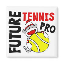 Future Tennis Pro Sock Monkey magnets