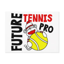Future Tennis Pro Sock Monkey Post Cards