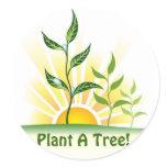 Future Trees Round Sticker