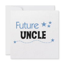 Future Uncle Gifts Custom Announcements