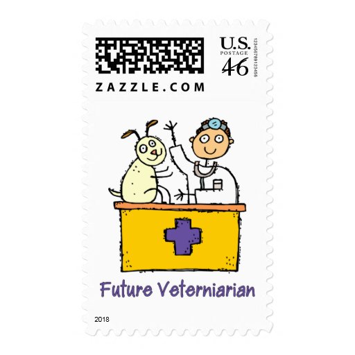 Future Veterinarian - Boy Postage Stamp