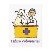 Future Veterinarian - Boy postcards by designsbydandy Future Veterinarian - Boy postcards