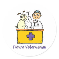 Future Veterinarian - Boy stickers by designsbydandy Future Veterinarian - Boy stickers