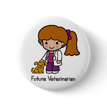 Future Veterinarian - Girl buttons