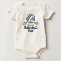 Future Volleyball Star Baby One Piece t-shirts by SportyTeesGifts Future Volleyball Star Baby One Piece t-shirts